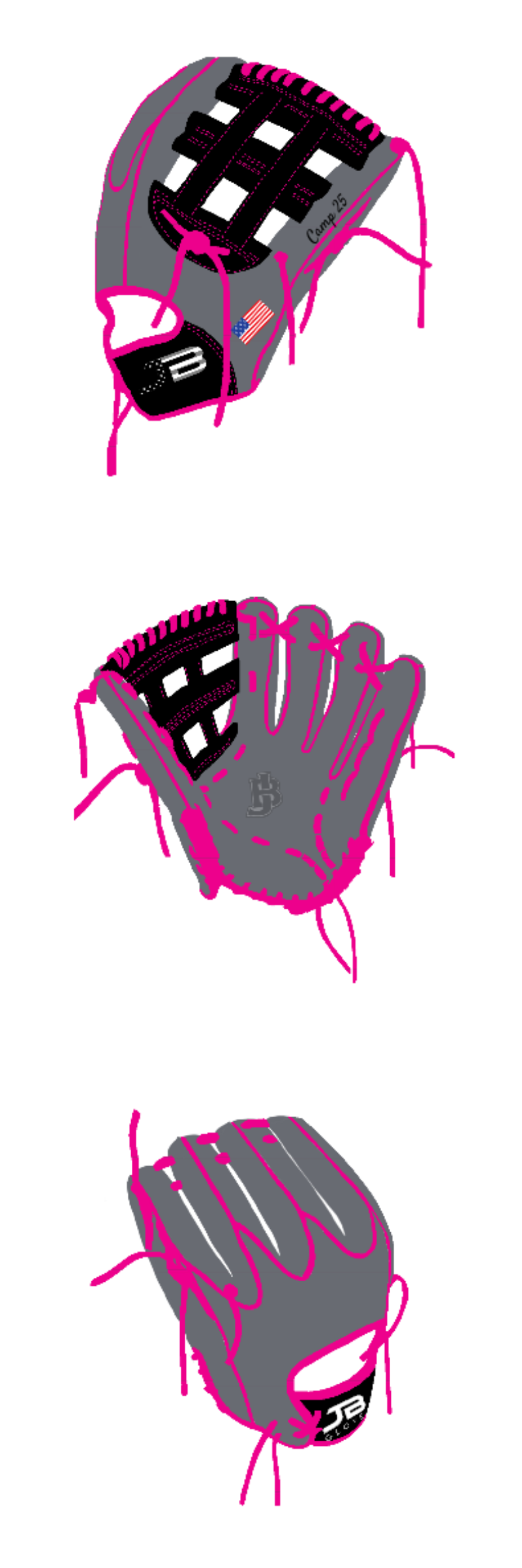 Fielding Glove Crown Welting - Customer's Product with price 215.00 ID otjxlqn2yxpginpk51iKlbo-