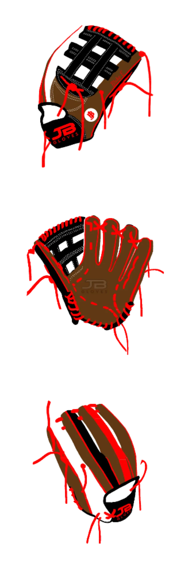 Fielding Glove Single Welting - Customer's Product with price 175.00 ID -i-j7bjz5SaToN7bznB0gU_y