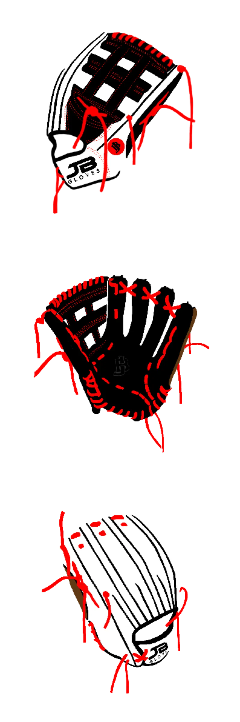 Fielding Glove Dual Welting - Customer's Product with price 170.00 ID RdcN2Fv61g1A3TN5b8d57ueo
