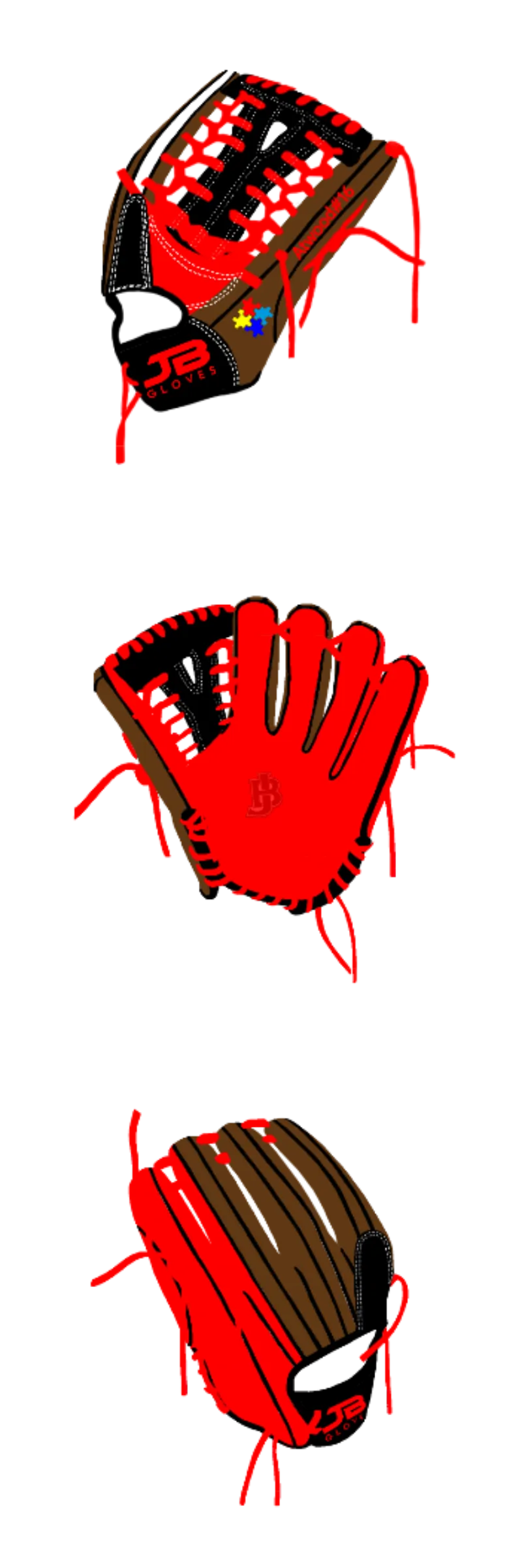 Fielding Glove Dual Welting - Customer's Product with price 180.00 ID E1TSvbxARgxT7lTeKDOPMywO