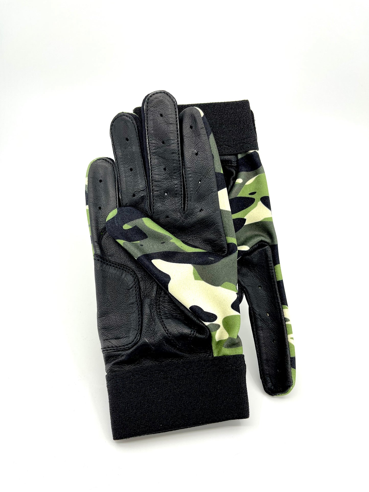 CAMO JB Script with Black Leather Palms