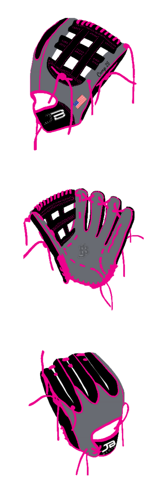 Fielding Glove Crown Welting - Customer's Product with price 255.00 ID Stx-k6npYY6Uup-BAUY4jVl1