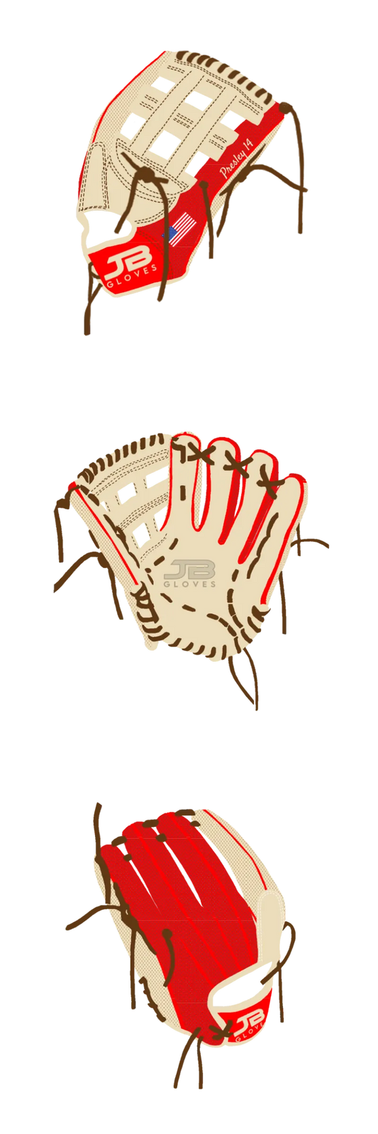 Fielding Glove Single Welting - Customer's Product with price 260.00 ID dpwnyM08g4nyvWAftZnbjl-x