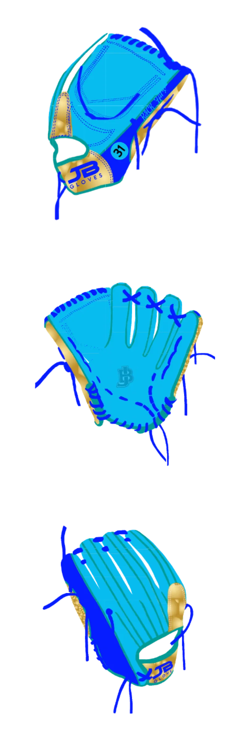 Fielding Glove Dual Welting - Customer's Product with price 265.00 ID 3Gw4AOu3i3bZilHsQkoP3CYZ
