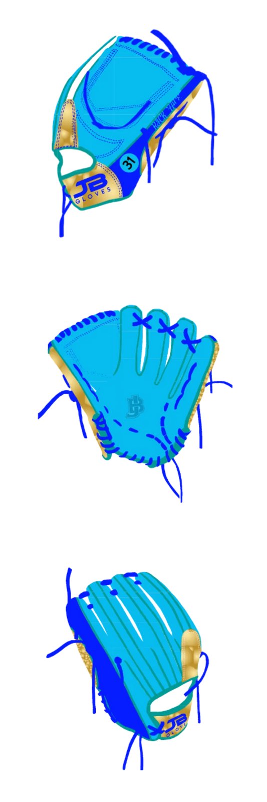 Fielding Glove Dual Welting - Customer's Product with price 265.00 ID 3Gw4AOu3i3bZilHsQkoP3CYZ