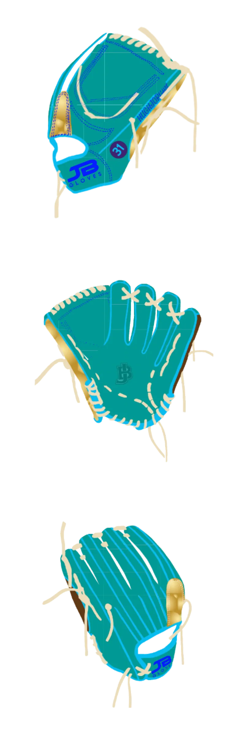 Fielding Glove Dual Welting - Customer's Product with price 265.00 ID 28xGusQGkPxpbFB2FeHEEWU3