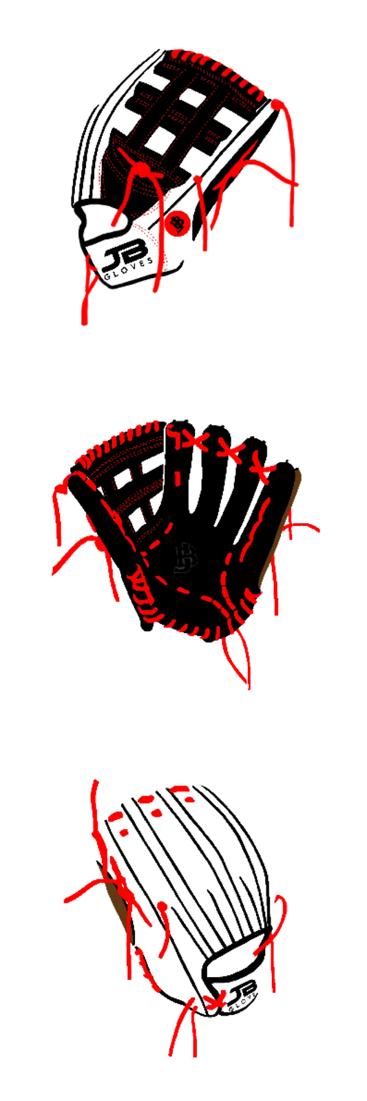 Fielding Glove Dual Welting - Customer's Product with price 170.00 ID RdcN2Fv61g1A3TN5b8d57ueo