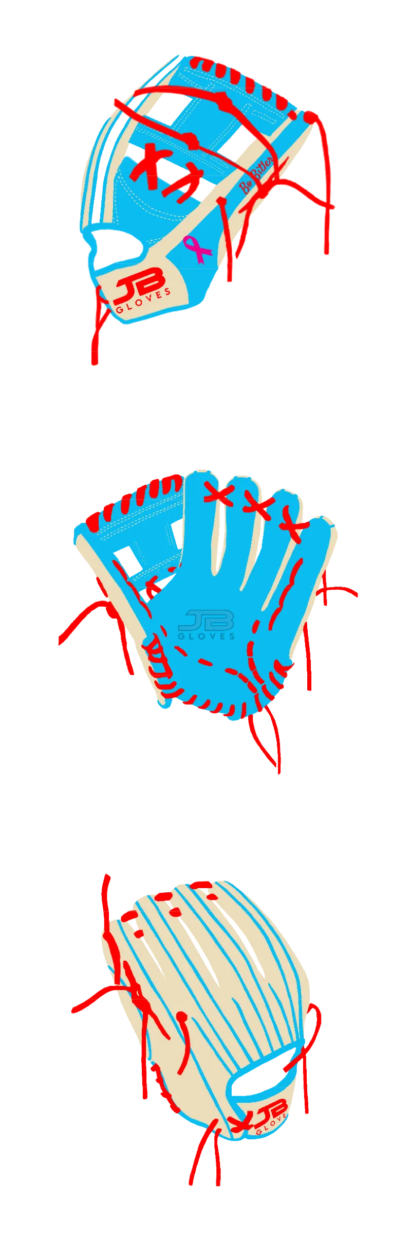 Fielding Glove Dual Welting - Customer's Product with price 255.00 ID 69RttA_MTT4cC8qZrgIanyST
