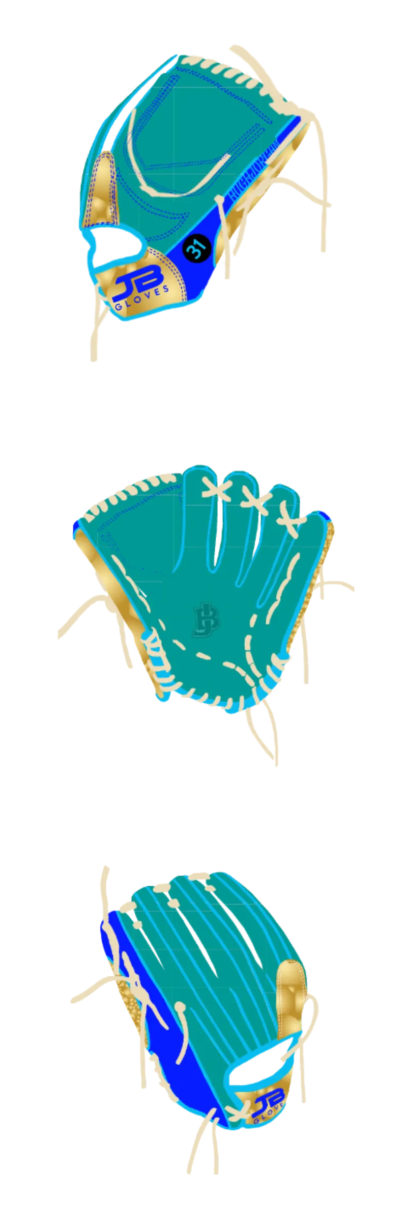 Fielding Glove Dual Welting - Customer's Product with price 265.00 ID LUbf_0jx-4GZ8ur7uDsFgCde